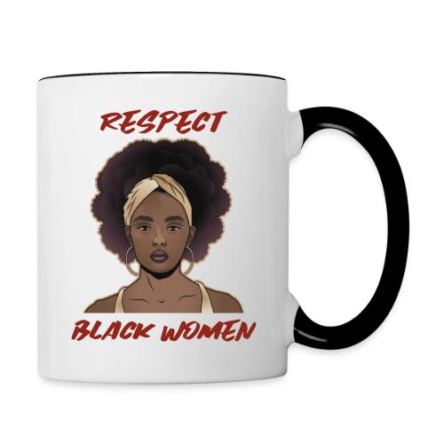 Respect Black Women - Contrast Coffee Mug