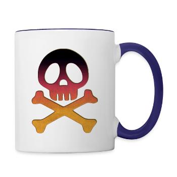 manga albator - Contrast Coffee Mug - white/cobalt blue - Right
