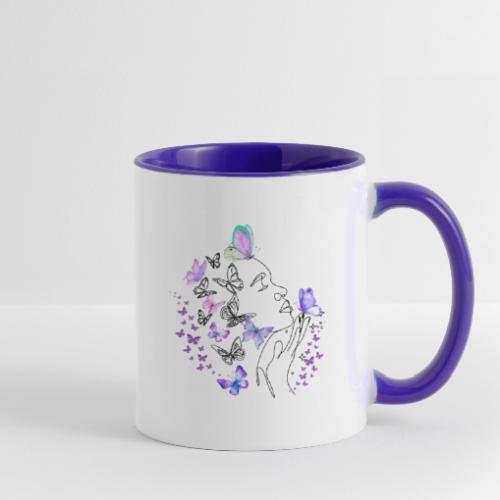 Dreamy Butterfly Goddess - Fairytale Design - Contrast Coffee Mug