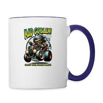 Mad Goblin! - Contrast Coffee Mug - white/cobalt blue - Right