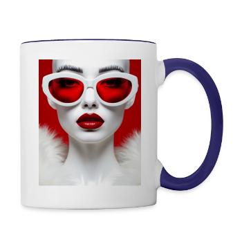 Bold Vision - Contrast Coffee Mug - white/cobalt blue - Right