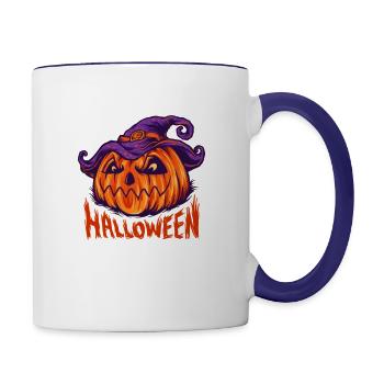 130 - Contrast Coffee Mug - white/cobalt blue - Right