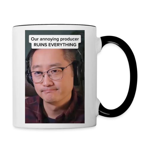 Our producer RUINS EVERYTHING - Contrast Coffee Mug
