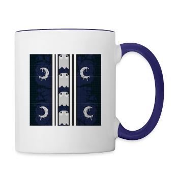Nightshade Spirit - Contrast Coffee Mug - white/cobalt blue - Right