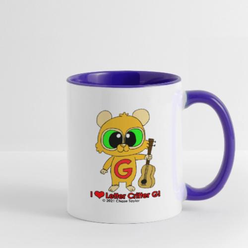I Heart Letter Critter G - Contrast Coffee Mug