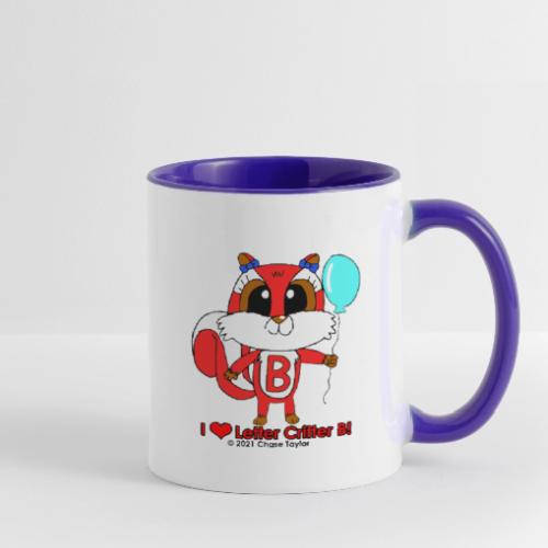 I Heart Letter Critter B - Contrast Coffee Mug