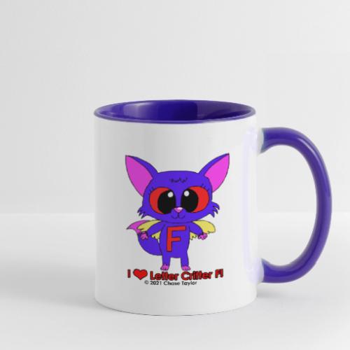 I Heart Letter Critter F - Contrast Coffee Mug