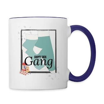 Grippy Sock Gang - Contrast Coffee Mug - white/cobalt blue - Right