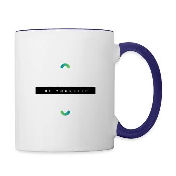 just - Contrast Coffee Mug - white/cobalt blue - Right