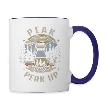Avantage de pointe - Tasse bicolore - blanc/bleu cobalt - Droite
