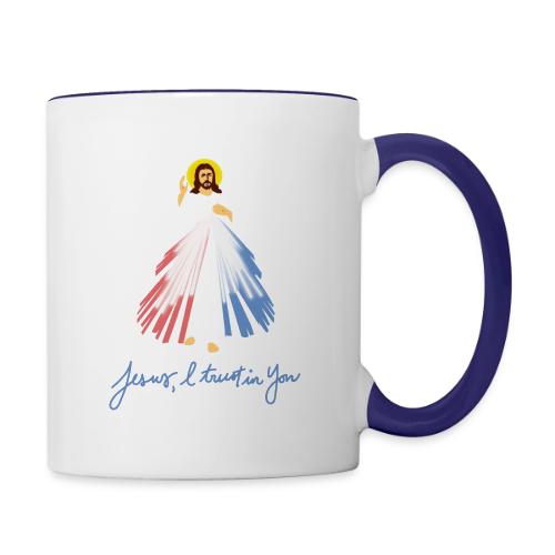 Divine Mercy - Contrast Coffee Mug