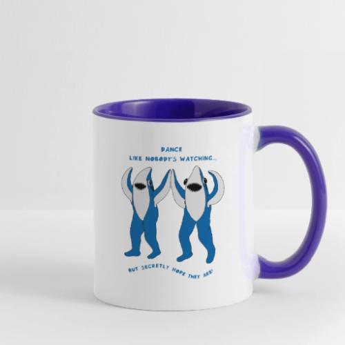Dancing Sharks - Dance Like Nobody's Watching - Contrast Coffee Mug