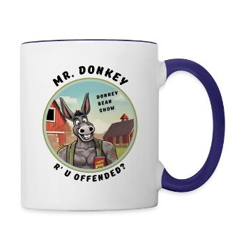 R' U Offended? - Contrast Coffee Mug - white/cobalt blue - Right