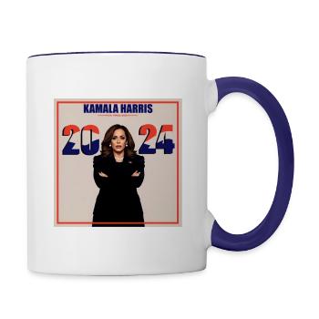 FEARLESS - Contrast Coffee Mug - white/cobalt blue - Right