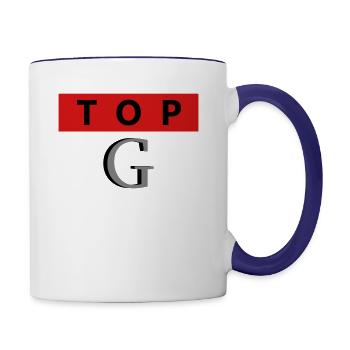 Top G - Contrast Coffee Mug - white/cobalt blue - Right