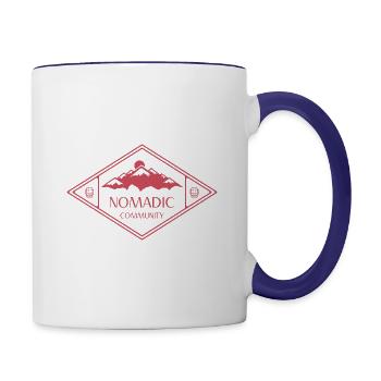 Nomadic Community - Contrast Coffee Mug - white/cobalt blue - Right