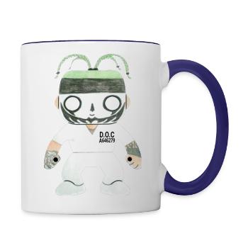 WTC Ruthless POP! - Contrast Coffee Mug - white/cobalt blue - Right