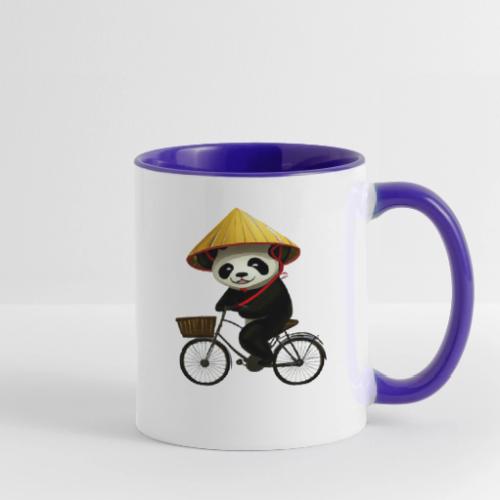 Panda Biking - Contrast Coffee Mug