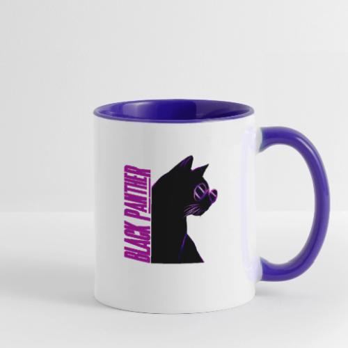 Neon cat - Contrast Coffee Mug