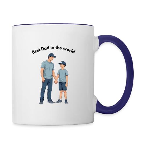 Best Dad in the world - Contrast Coffee Mug