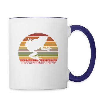 Frog Catching Frog Hunting Frog Pond Catch Frog - Contrast Coffee Mug - white/cobalt blue - Right