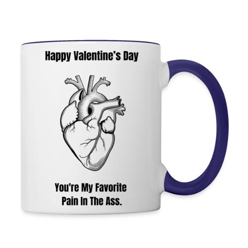 I'm Glad I Swiped Right T-Shirt | Funny Valentine - Contrast Coffee Mug