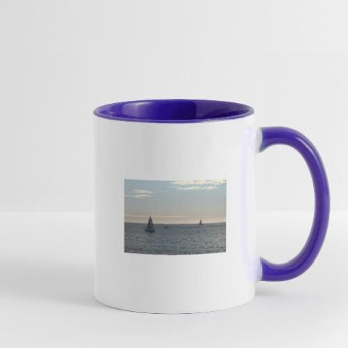 Sailboats on the Peaceful Sea - Contrast Coffee Mug