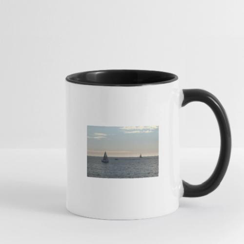 Sailboats on the Peaceful Sea - Contrast Coffee Mug