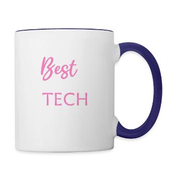 Nail Tech Worlds Best Nail Tech - Contrast Coffee Mug - white/cobalt blue - Right