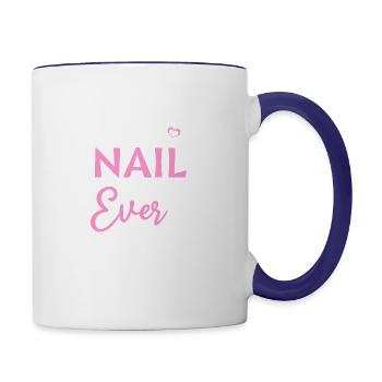 Nail Tech Best Nail Tech Ever - Contrast Coffee Mug - white/cobalt blue - Right