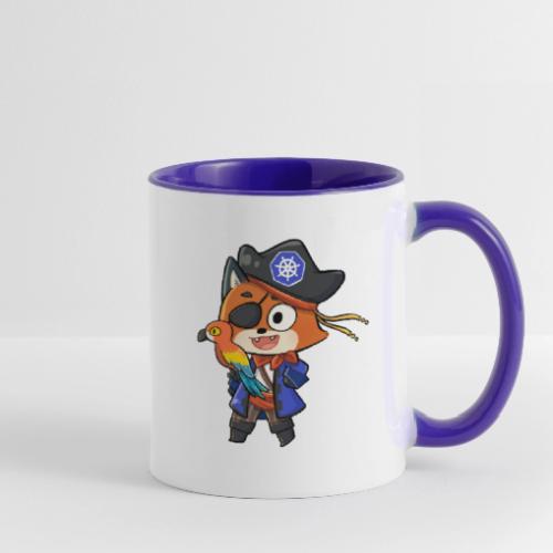 Kubernetes Pirate Foxy w/ Parrot - Contrast Coffee Mug