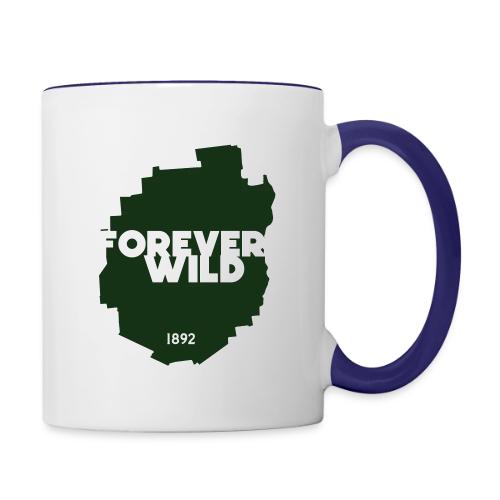 Semper Wild Forever Wild Adirondack Silhouette - Contrast Coffee Mug