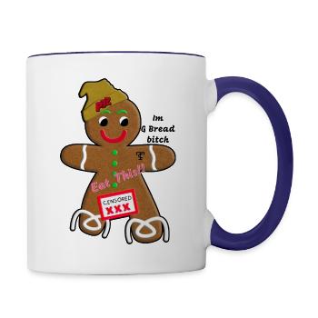 G Bread - Contrast Coffee Mug - white/cobalt blue - Right
