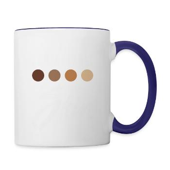 Encouraging Positivity Inspirational Motivator - Contrast Coffee Mug - white/cobalt blue - Right