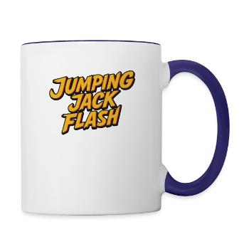 Jumping Jack Flash - Single - Contrast Coffee Mug - white/cobalt blue - Right