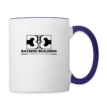 BAYSIDE BUILDING CONTRACTING - Contrast Coffee Mug - white/cobalt blue - Right