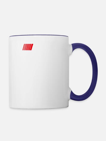 Boring NASCAR - Contrast Coffee Mug - white/cobalt blue