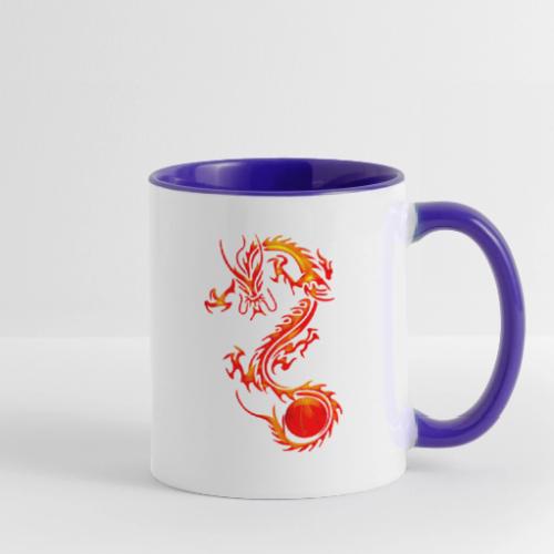 Dragon basketball - Contrast Coffee Mug