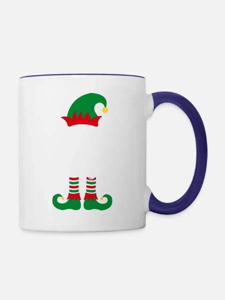 Elf Yourself - Contrast Coffee Mug - white/cobalt blue
