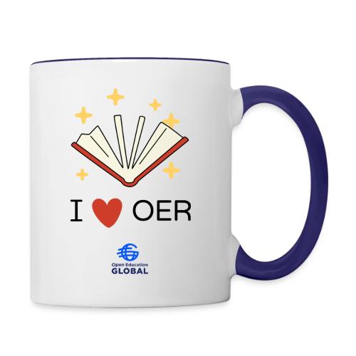 I love OER - Contrast Coffee Mug