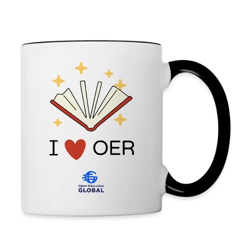 I love OER - Contrast Coffee Mug