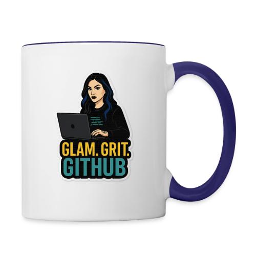 Gothic Glam with Code and Grit - Contrast Coffee Mug