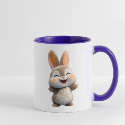 Joyful Baby Rabbit - Contrast Coffee Mug