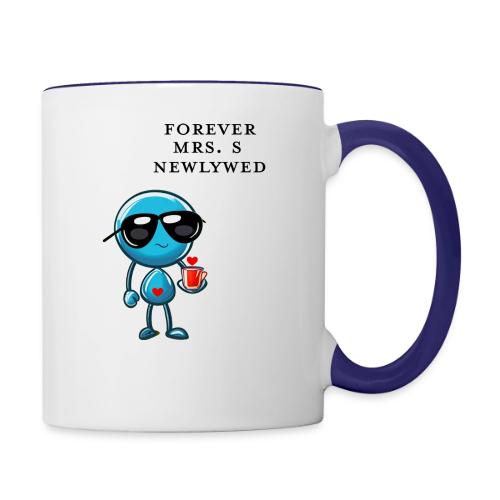 Mrs S Forever Newlywed - Contrast Coffee Mug