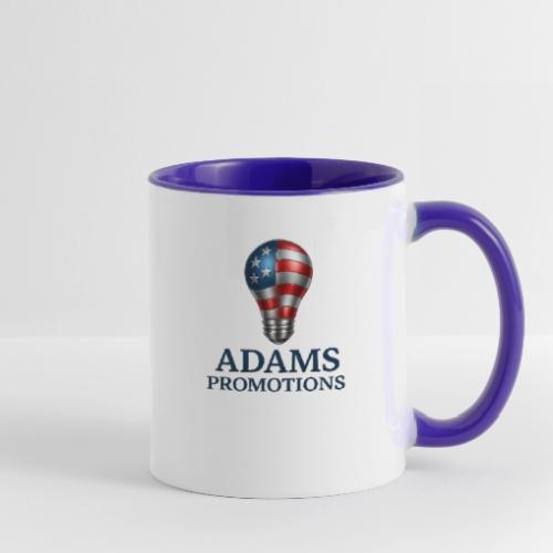 Adams promotions American flag metallic light bulb - Contrast Coffee Mug