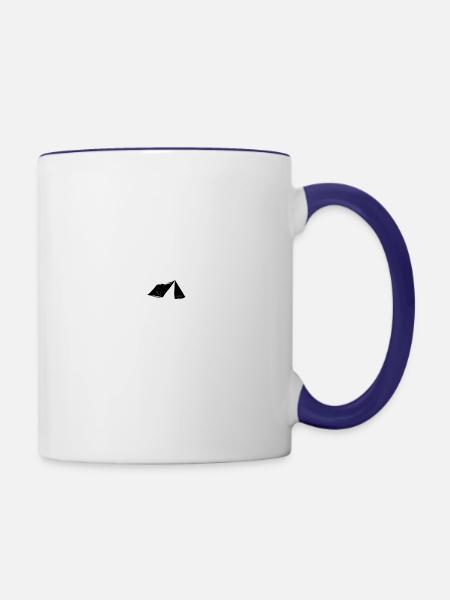 Still Plays Outside Camping And Hiking Gift - Contrast Coffee Mug - white/cobalt blue