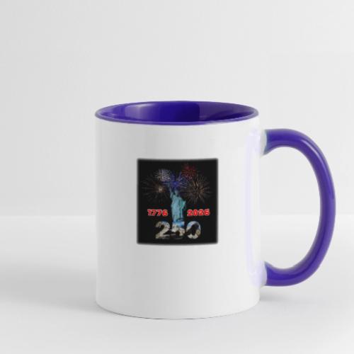 1776 - 2026 - 250 Years USA | Fireworks - Contrast Coffee Mug