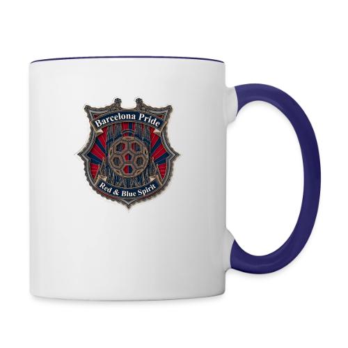 Barcelona Scarlet Pride T Shirt, Soccer City Gift - Contrast Coffee Mug