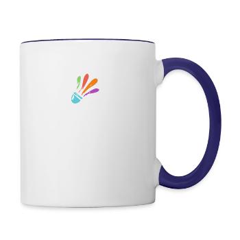 Badminton - Contrast Coffee Mug - white/cobalt blue - Right
