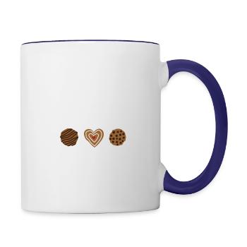 Cookie Chaos Coordinator - Contrast Coffee Mug - white/cobalt blue - Right